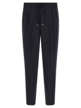 Brunello Cucinelli Blue Virgin Wool Casual Pants