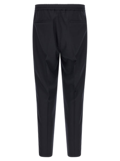 Brunello Cucinelli Blue Virgin Wool Casual Pants
