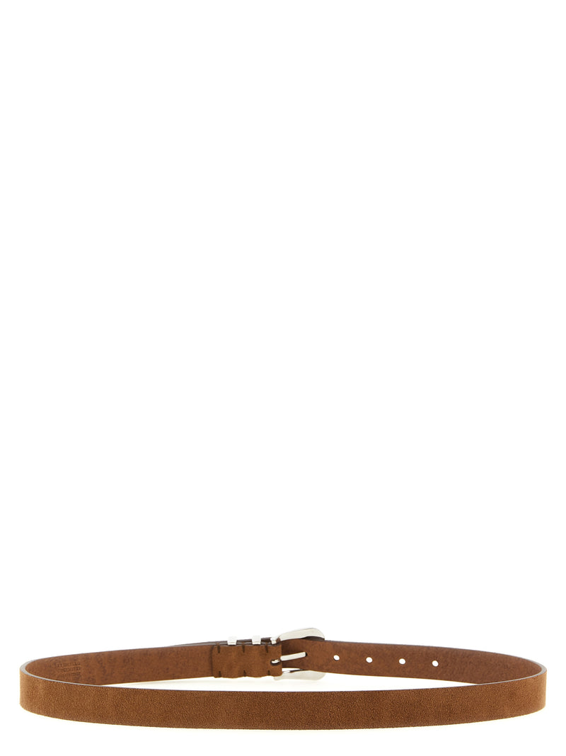 Brunello Cucinelli Brown Calfskin Regular Belt for Men
