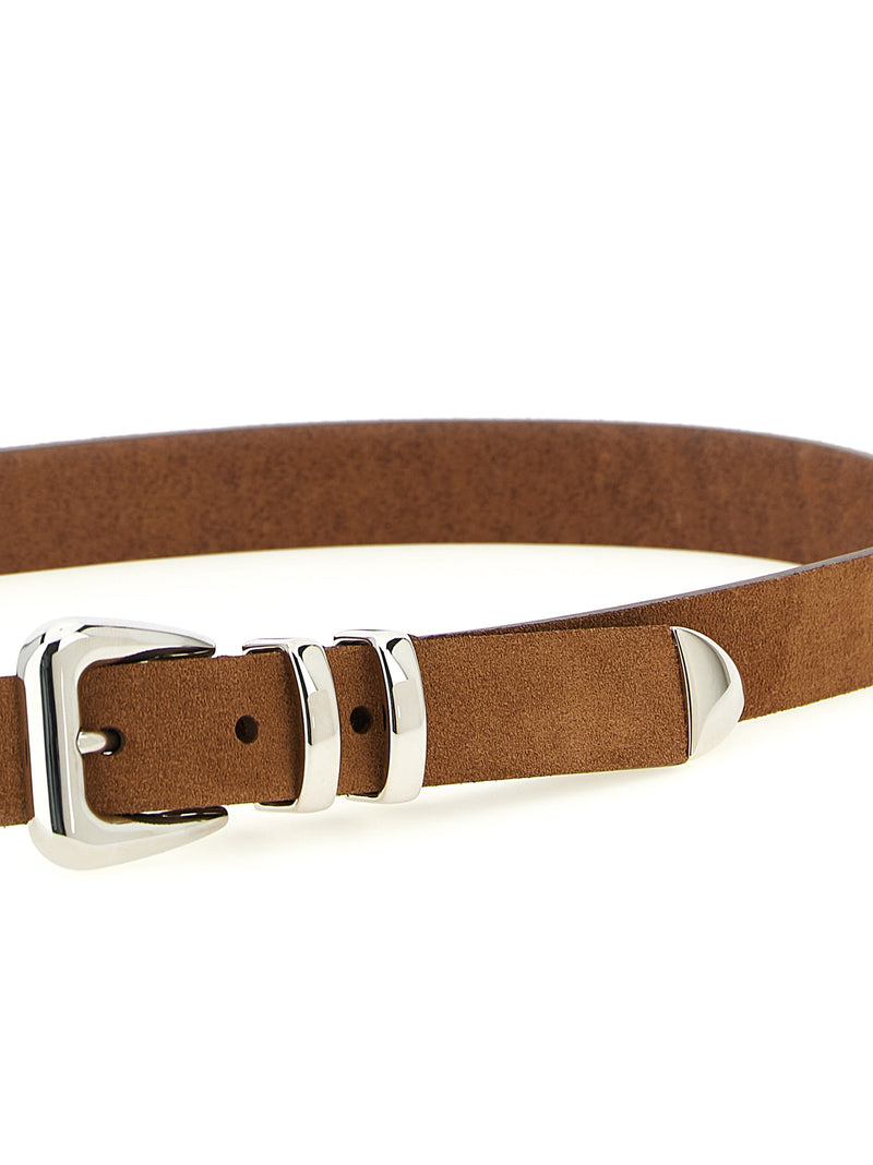 Brunello Cucinelli Brown Calfskin Regular Belt for Men