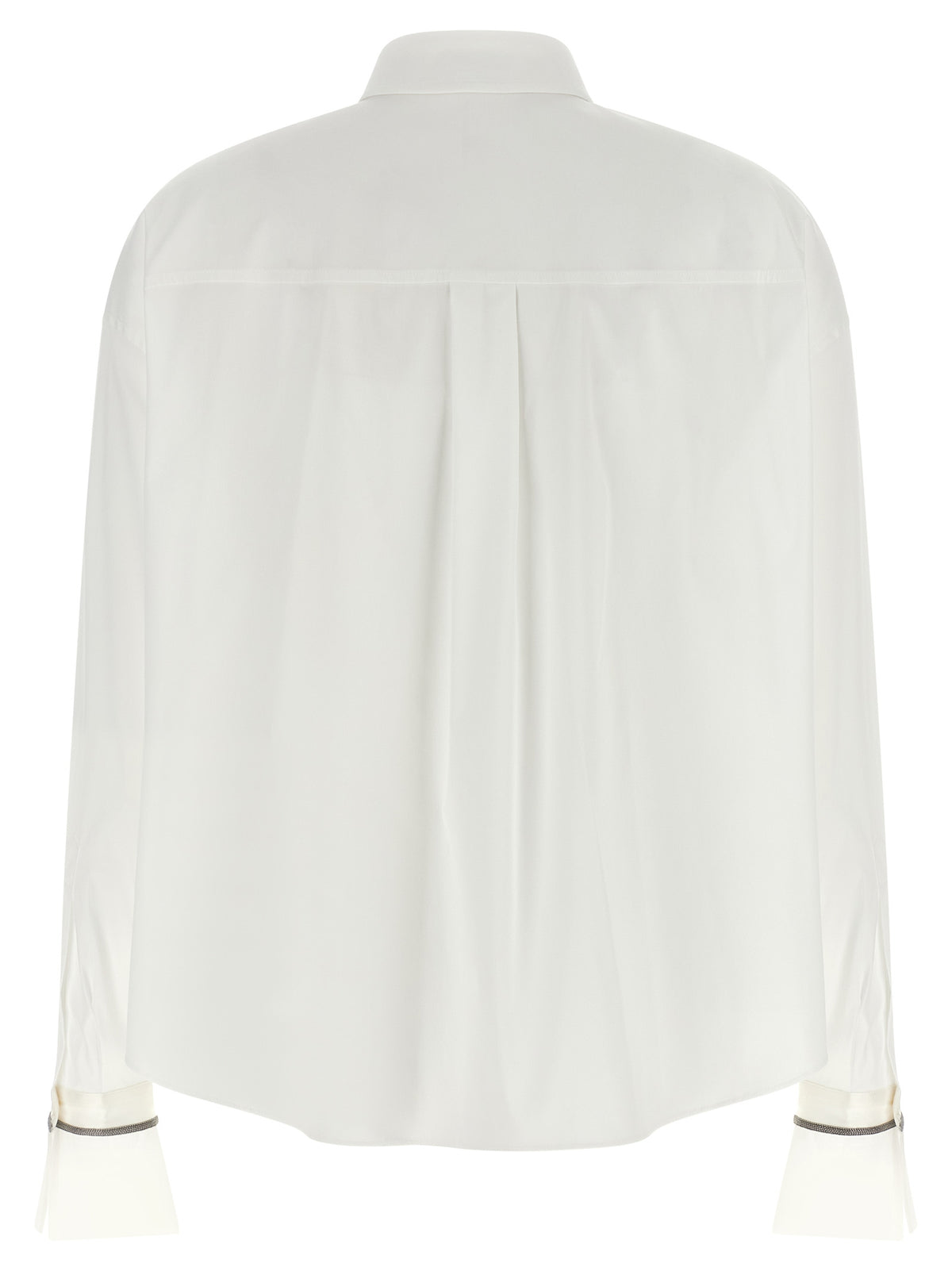 Brunello Cucinelli White Cotton Blouse - Elegant Tailoring