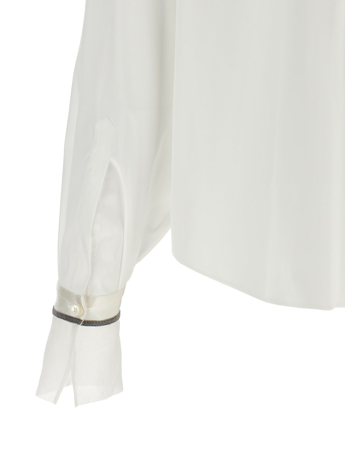 Brunello Cucinelli White Cotton Blouse - Elegant Tailoring