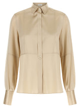 Brunello Cucinelli Beige Silk Blouse - Elegant and Sophisticated
