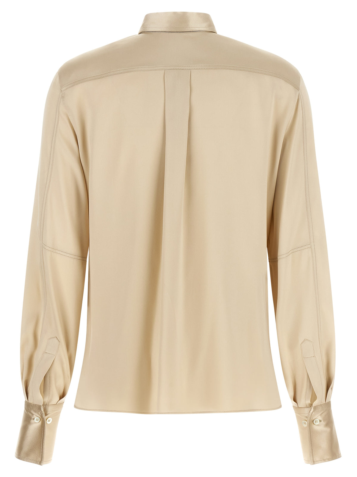 Brunello Cucinelli Beige Silk Blouse - Elegant and Sophisticated