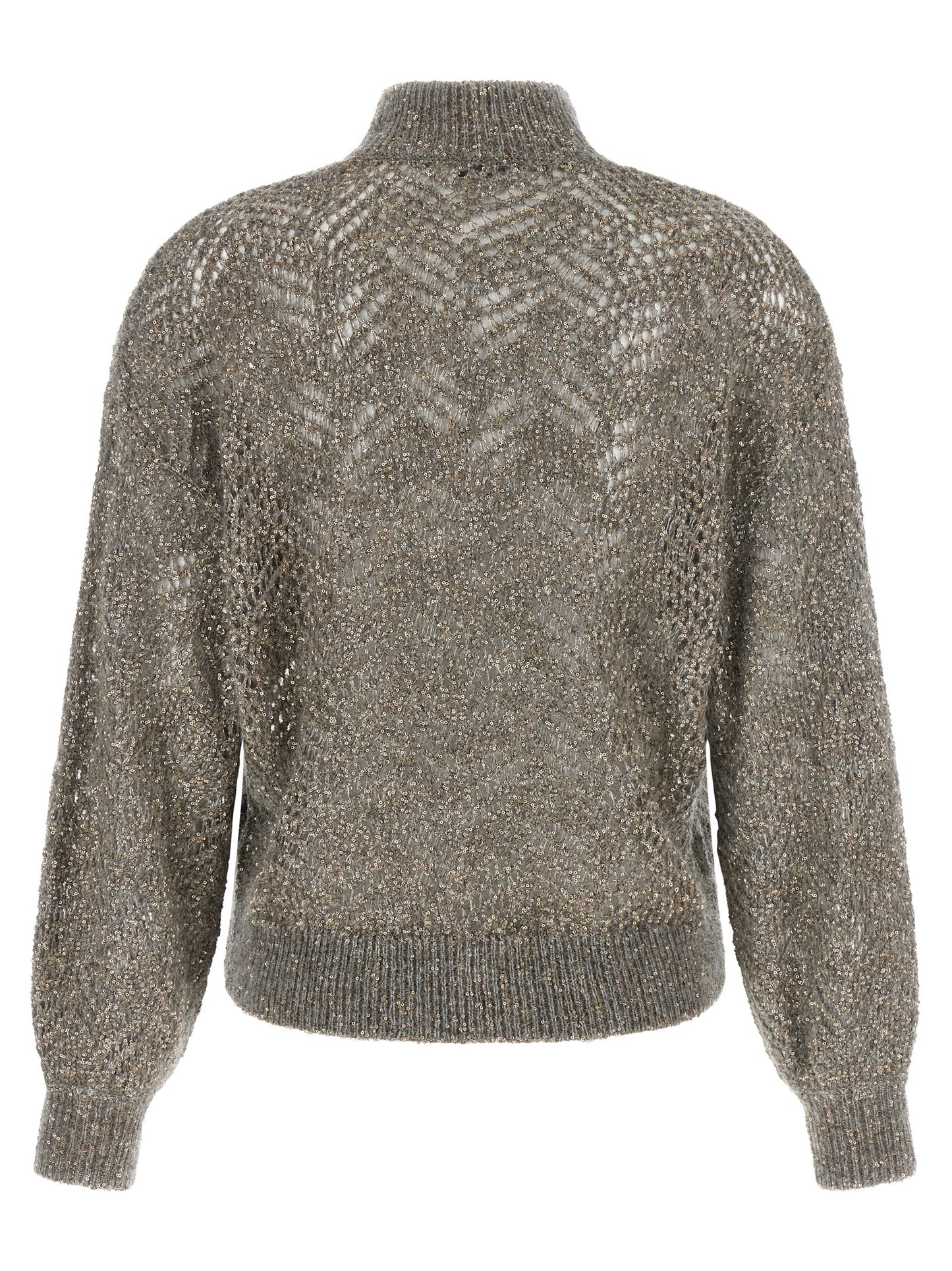 Brunello Cucinelli Gray Polyamide Cardigan