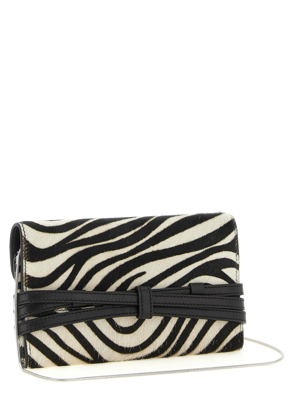 Moschino Bicolor Leather Cardholder - Tie Me Collection