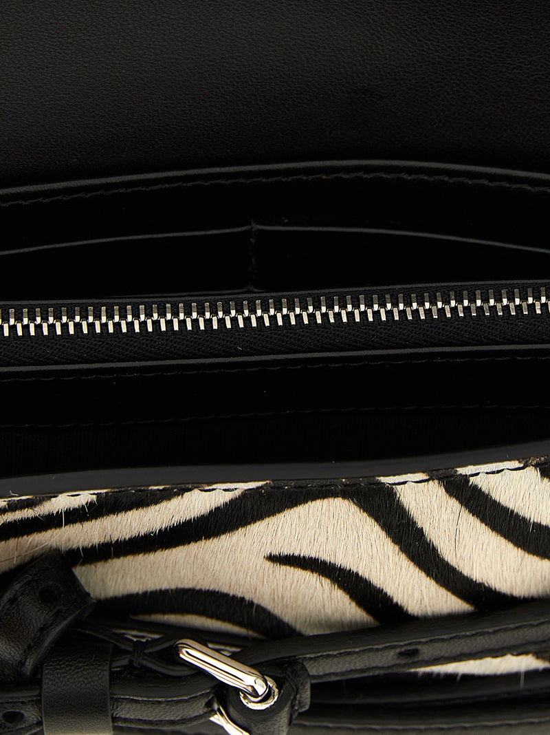 Moschino Bicolor Leather Cardholder - Tie Me Collection
