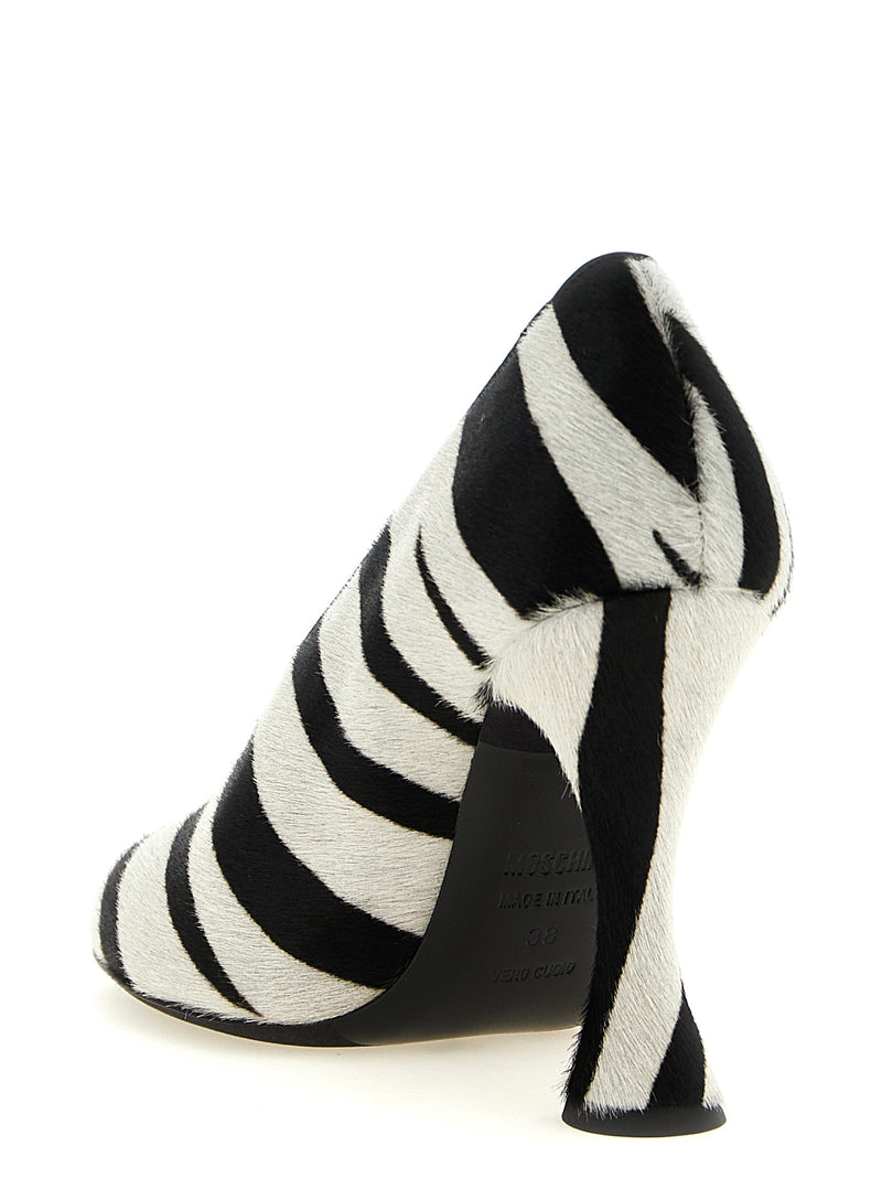 Moschino Bicolor Calfskin High Heel Pumps