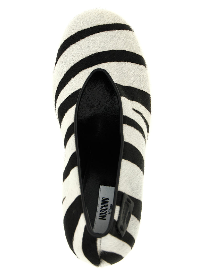 Moschino Bicolor Calfskin High Heel Pumps