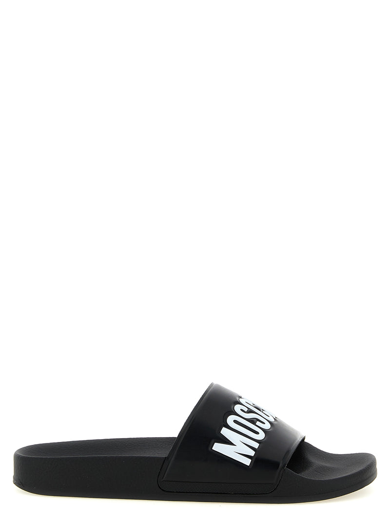 Moschino Bicolor PVC Slides - Essential Comfort and Style
