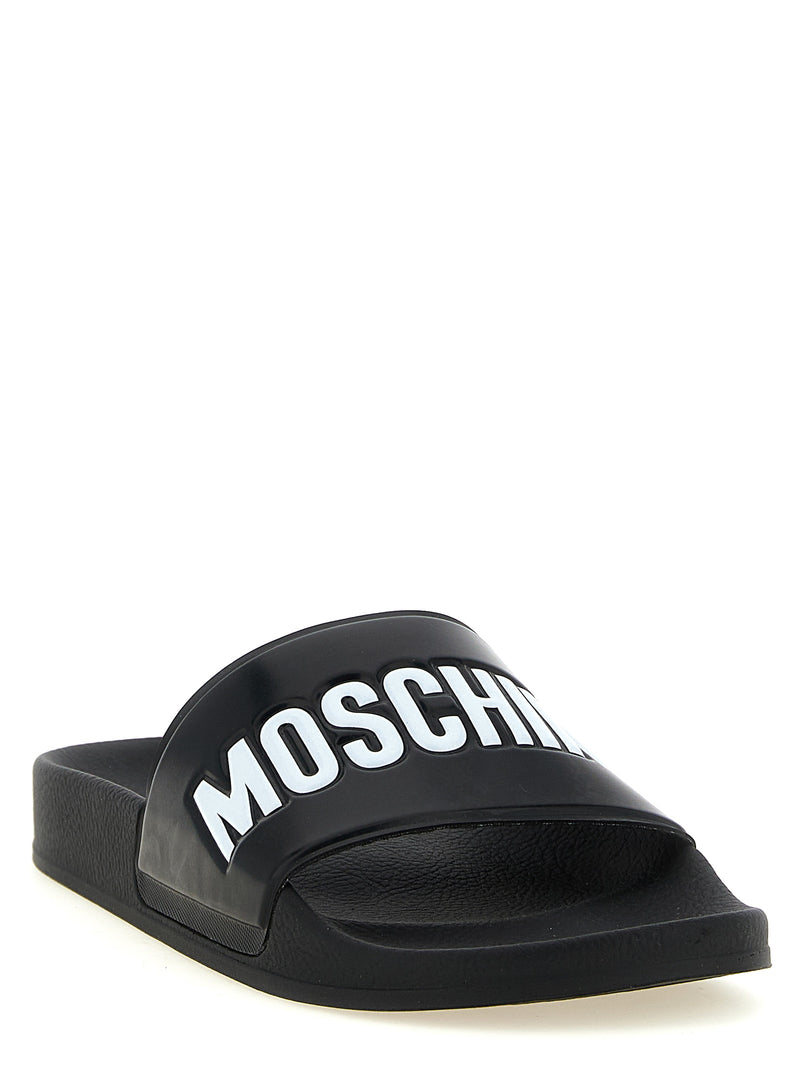 Moschino Bicolor PVC Slides - Essential Comfort and Style