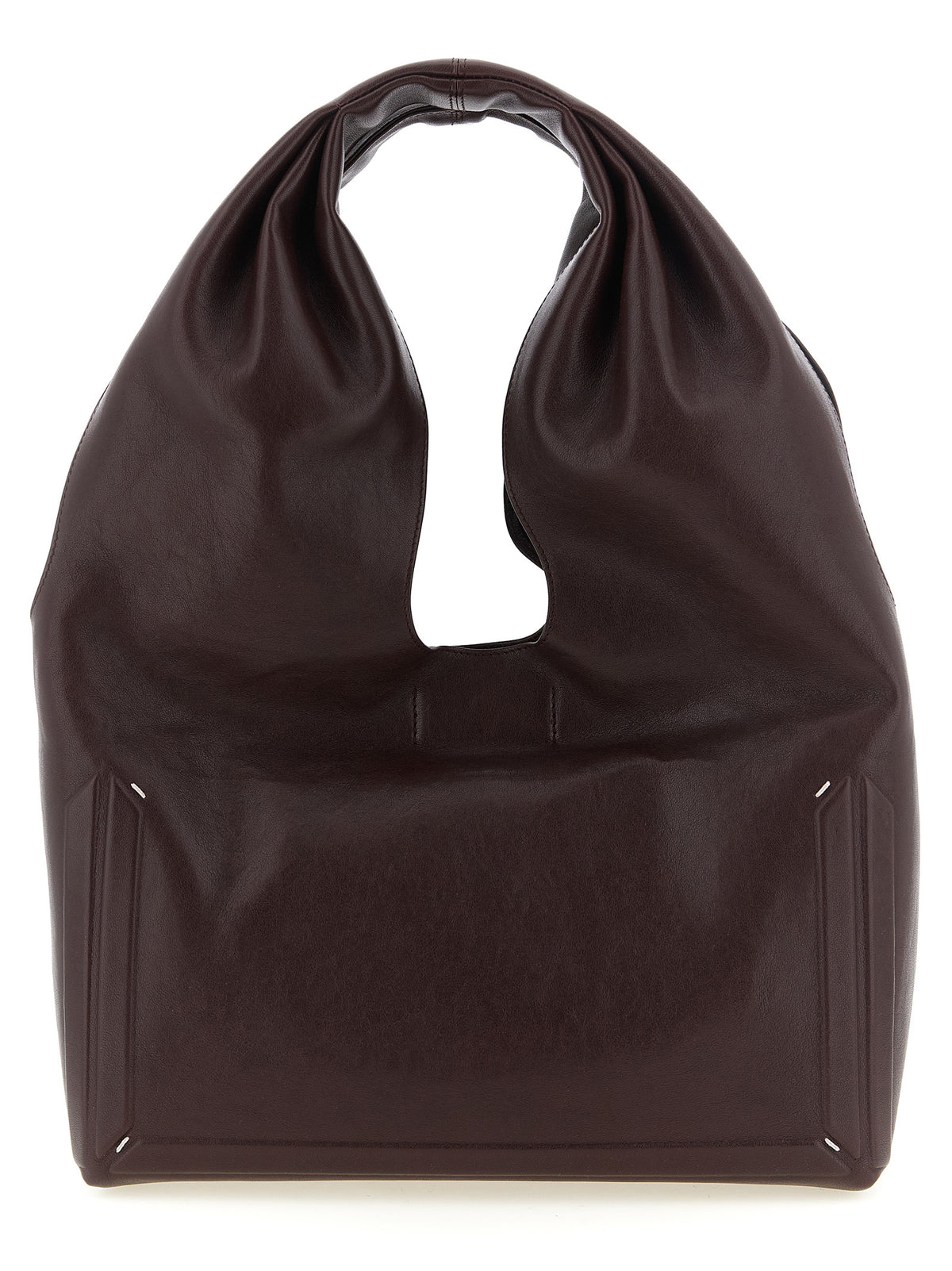 Maison Margiela Bordeaux Lamb Leather Shoulder Bag