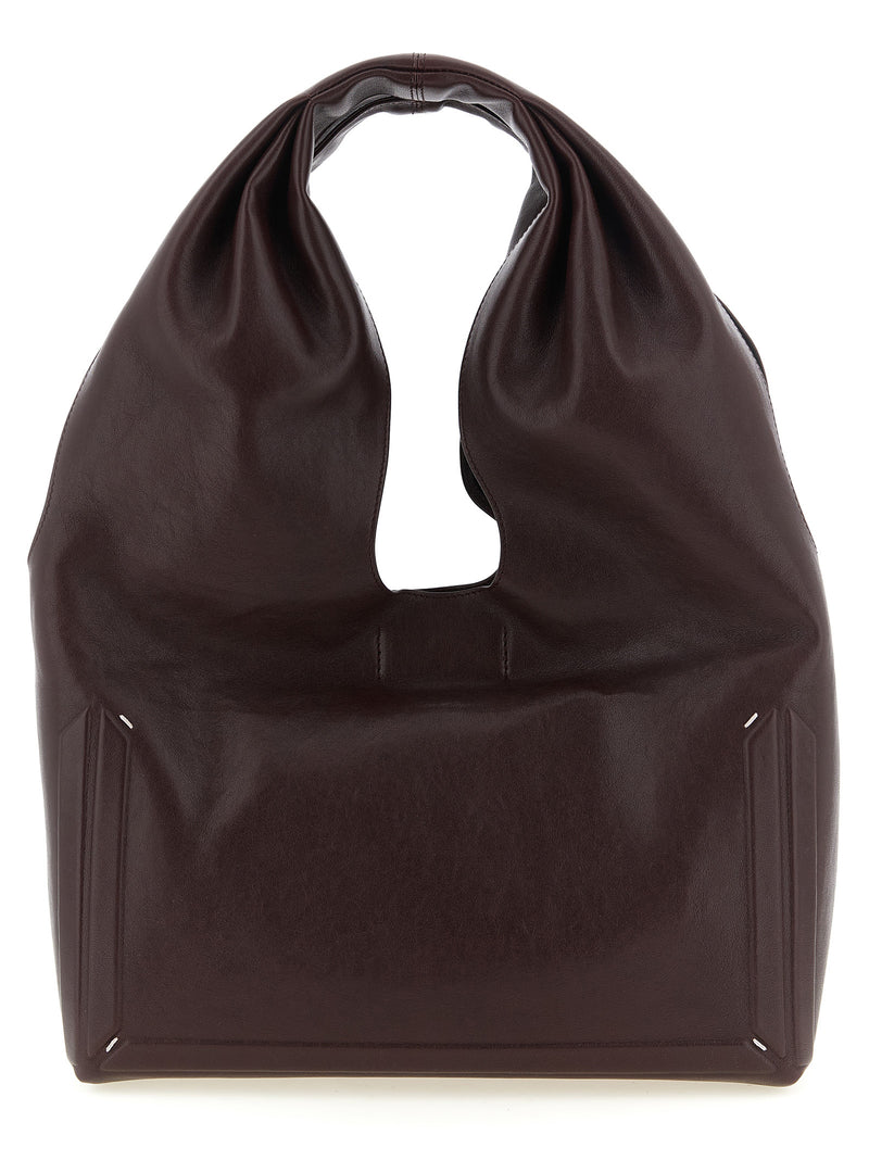 Maison Margiela Bordeaux Lamb Leather Shoulder Bag
