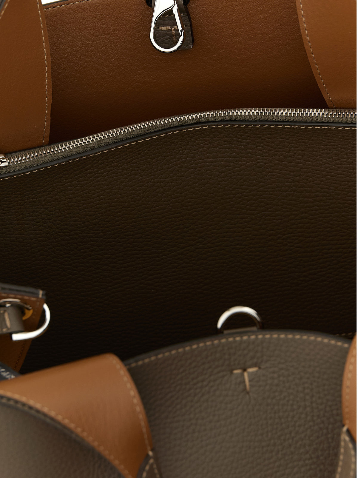 Tod's Gray Calfskin Handbag - Elegant Bucket Design