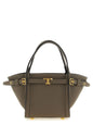 Tod's Gray Calfskin Tote Bag