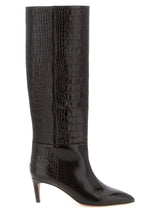 Paris Texas Brown Calfskin Over The Knee Stiletto Boots
