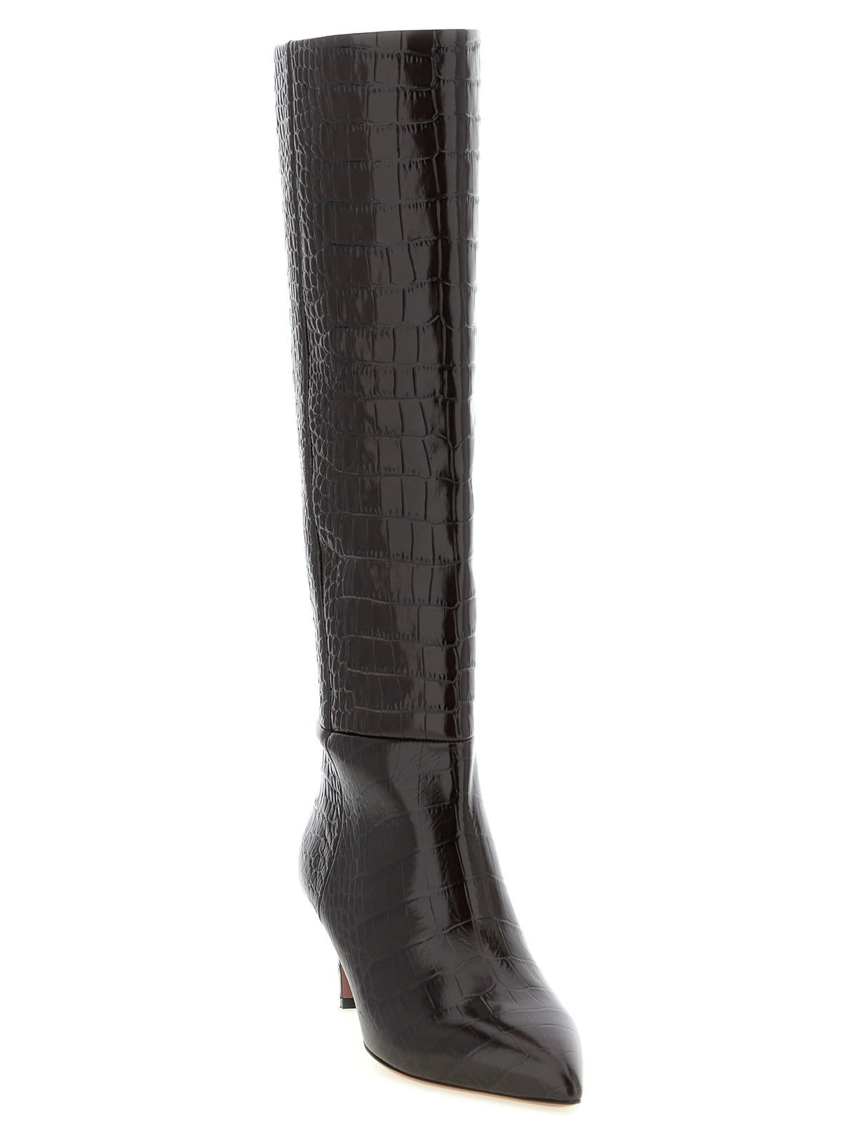 Paris Texas Brown Calfskin Over The Knee Stiletto Boots