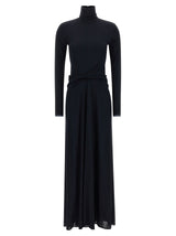 Fabiana Filippi Blue Viscose Long Dress - Elegant and Sophisticated