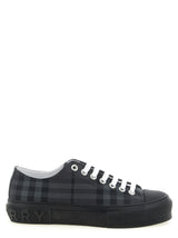 Burberry Gray Polyamide Low Top Sneakers for Men