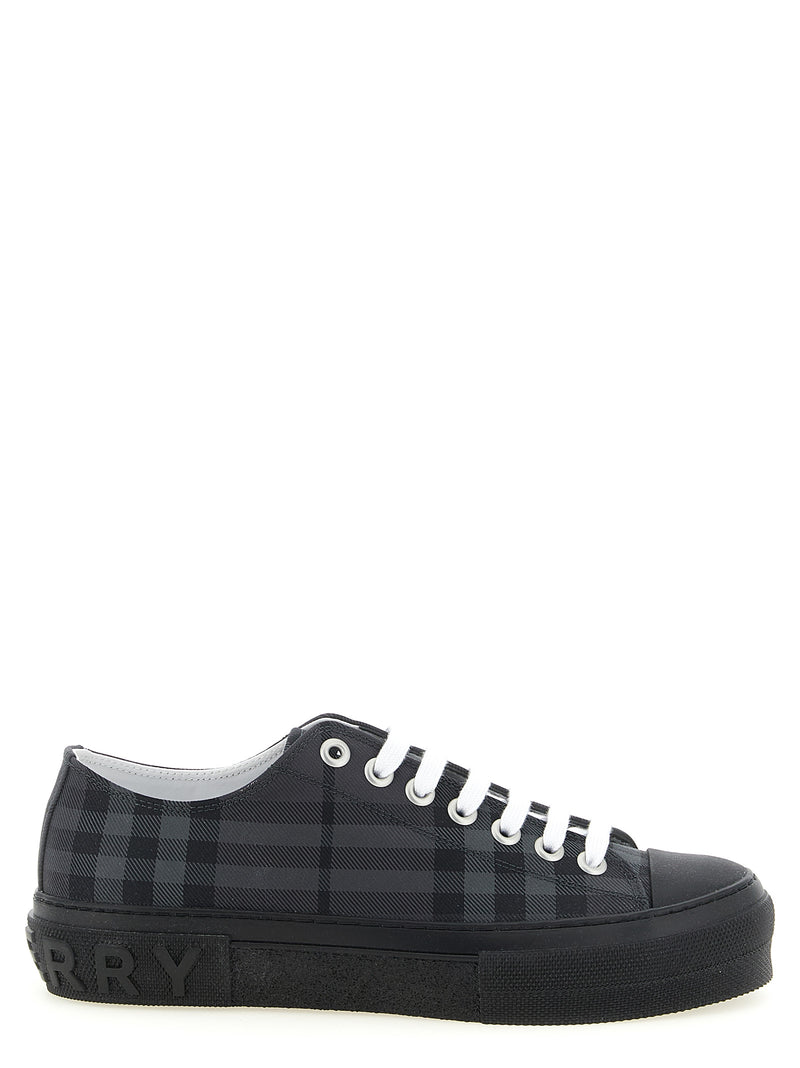 Burberry Gray Polyamide Low Top Sneakers for Men