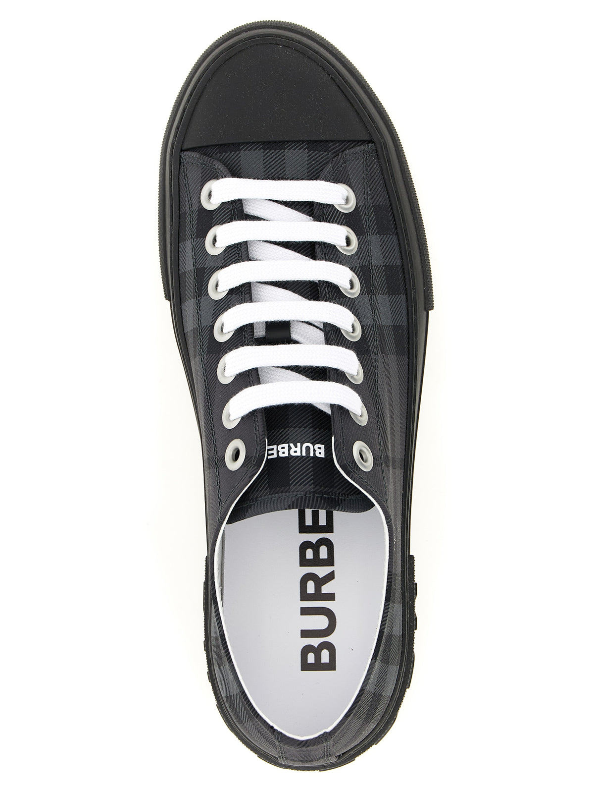 Burberry Gray Polyamide Low Top Sneakers for Men