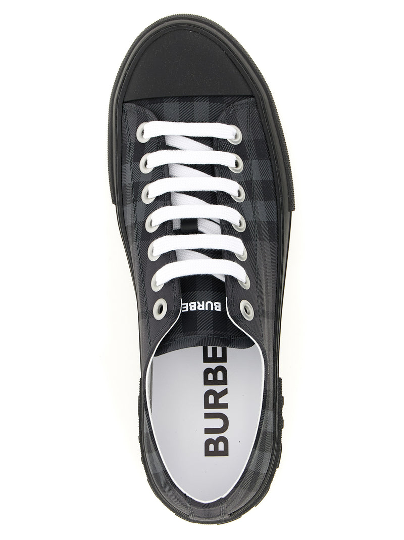 Burberry Gray Polyamide Low Top Sneakers for Men