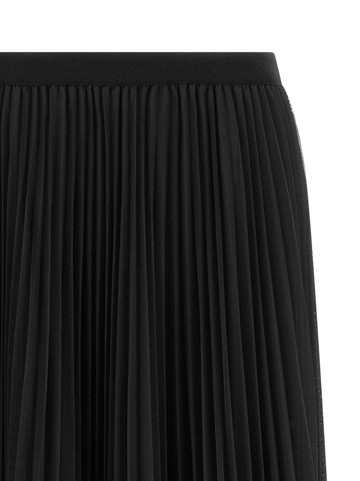 Fabiana Filippi Blue Midi Skirt with Pleated Detailing
