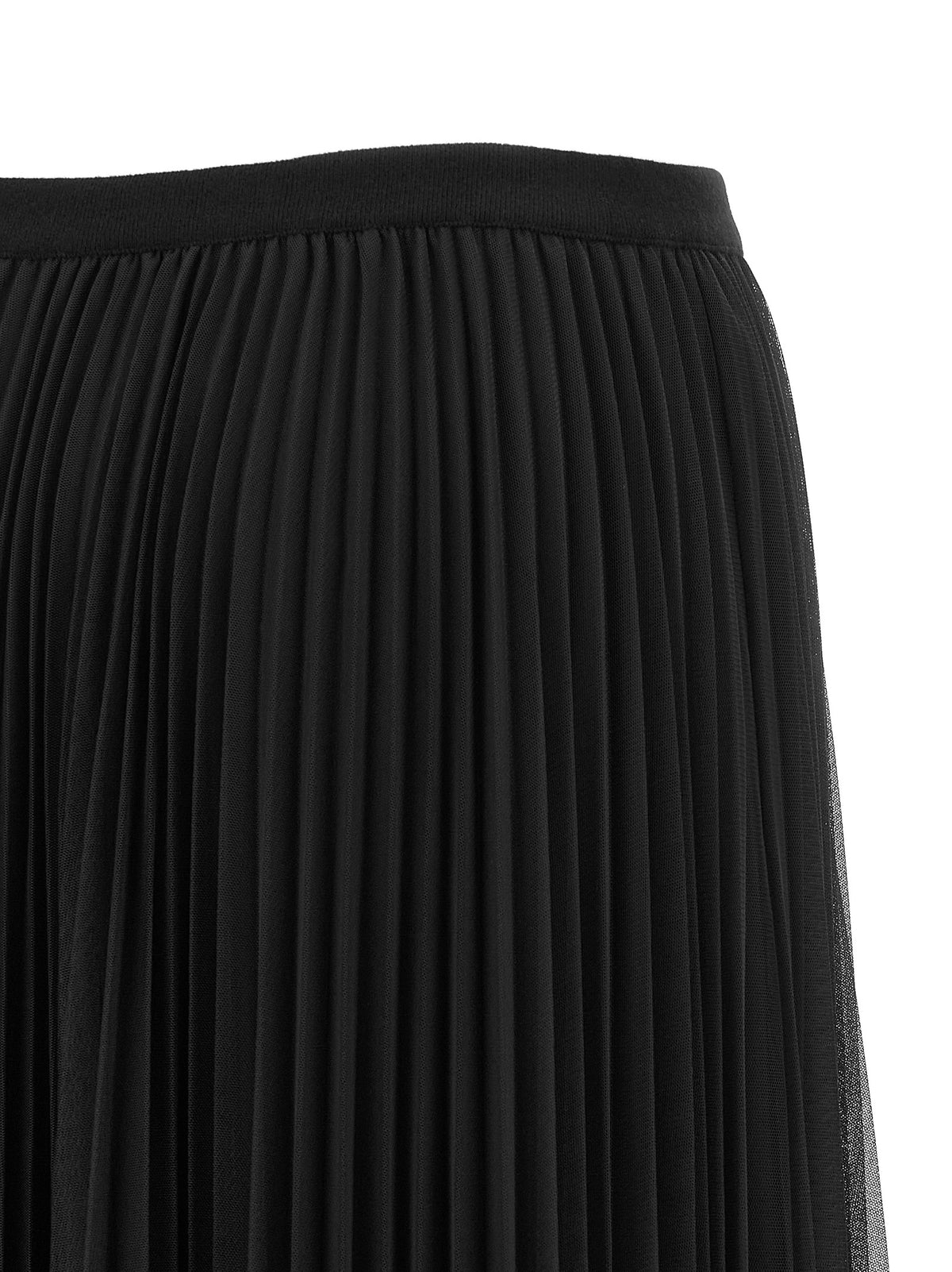 Fabiana Filippi Blue Midi Skirt with Pleated Detailing