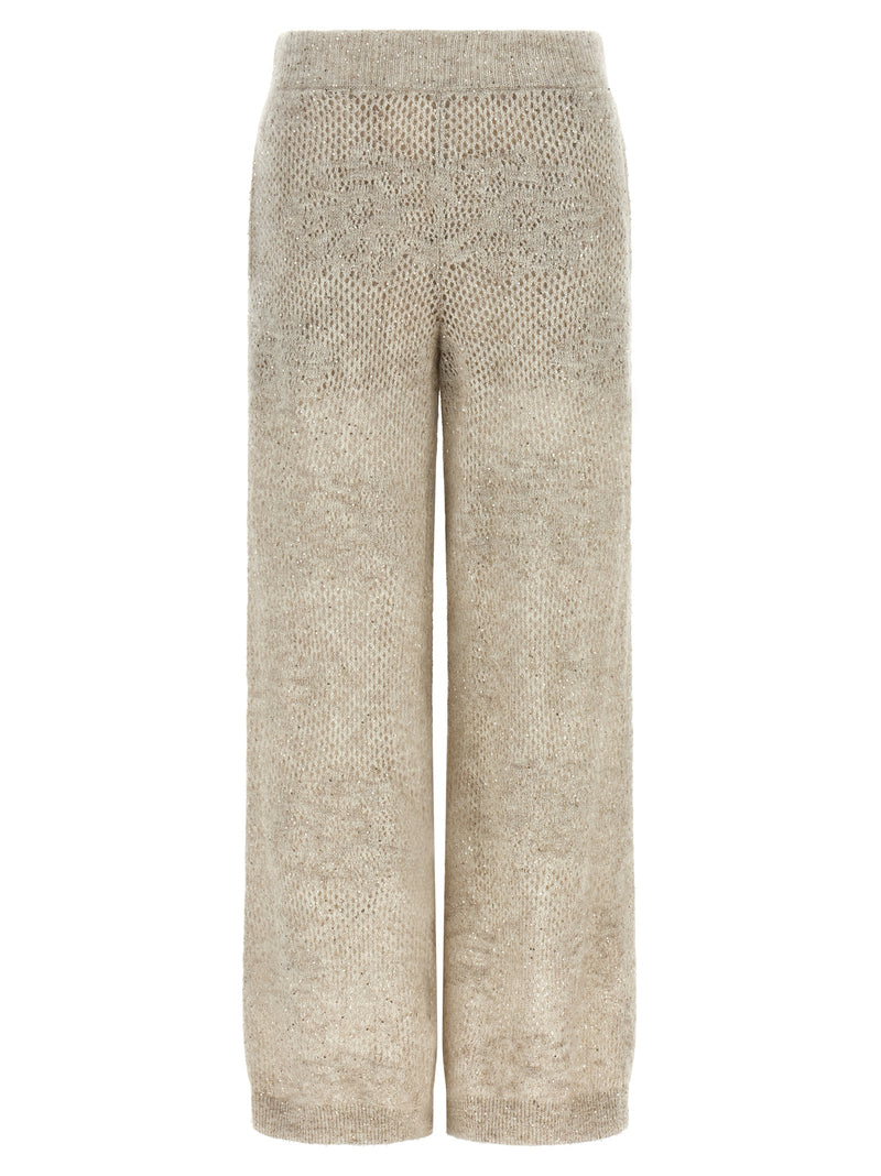 Brunello Cucinelli Beige Nylon Casual Pants for Women