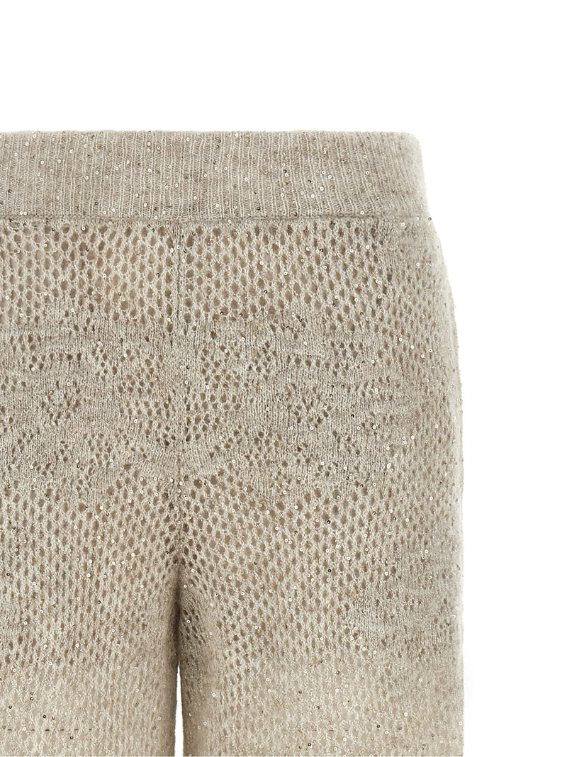 Brunello Cucinelli Beige Nylon Casual Pants for Women