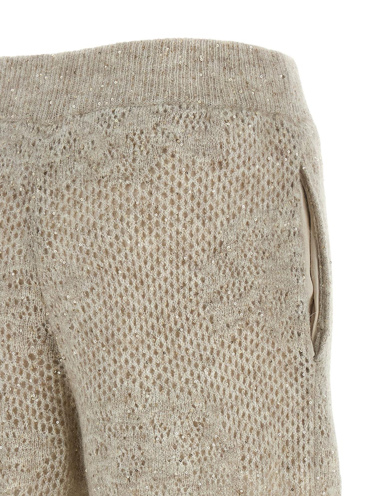 Brunello Cucinelli Beige Nylon Casual Pants for Women