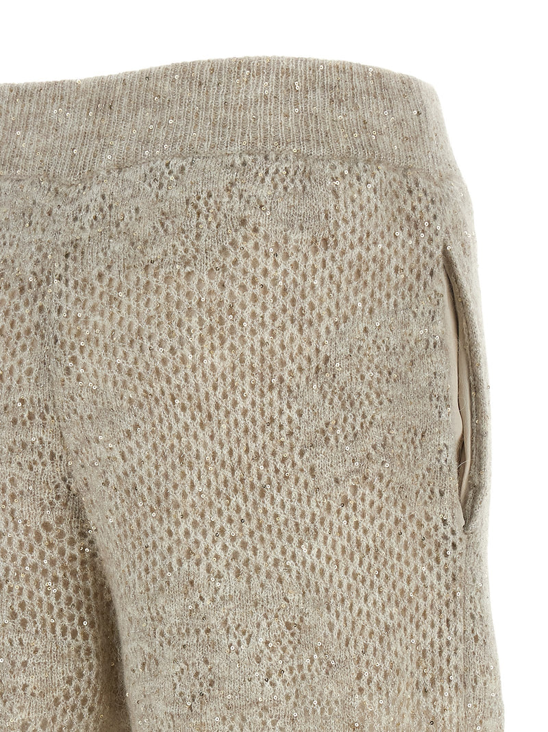 Brunello Cucinelli Beige Nylon Casual Pants for Women