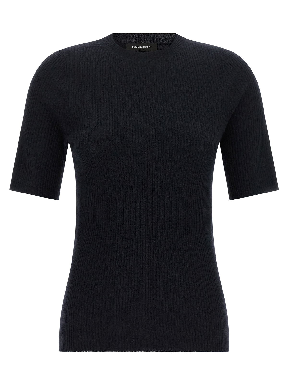 Fabiana Filippi Blue Virgin Wool T-Shirt for Women