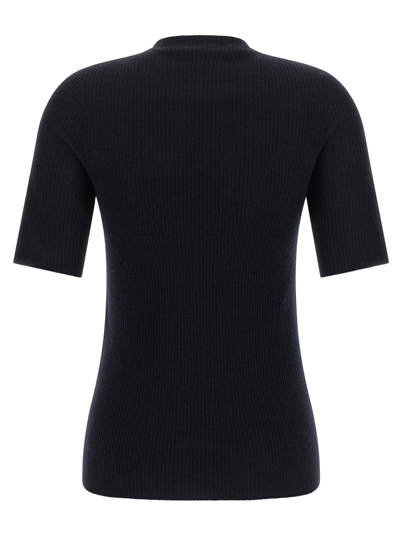 Fabiana Filippi Blue Virgin Wool T-Shirt for Women