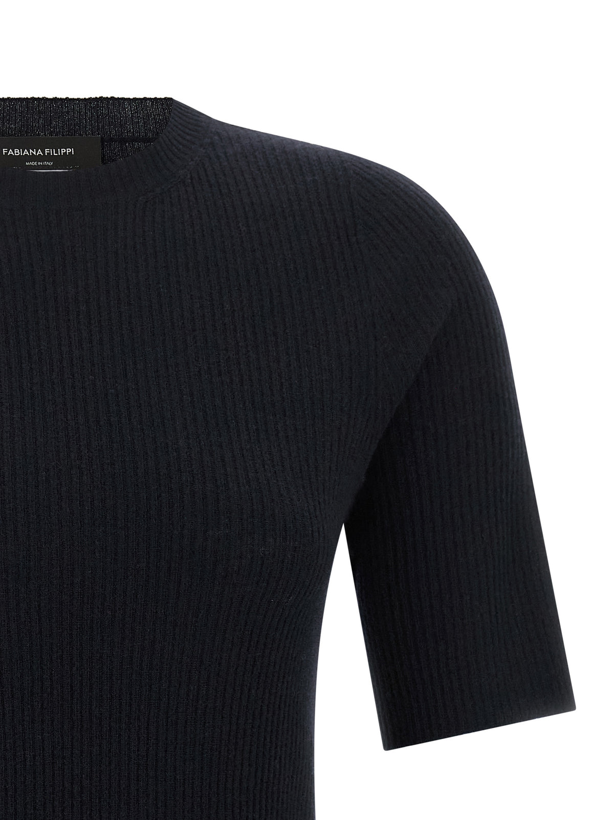 Fabiana Filippi Blue Virgin Wool T-Shirt for Women