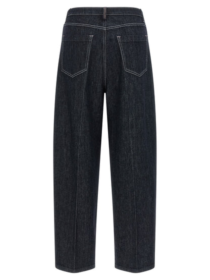Fabiana Filippi Blue Cotton Jeans Denim