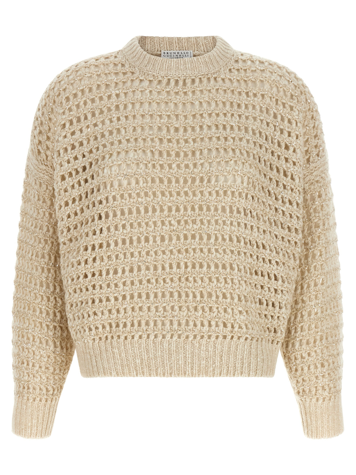 Brunello Cucinelli Beige Elastane Cardigan - Dazzling Braids