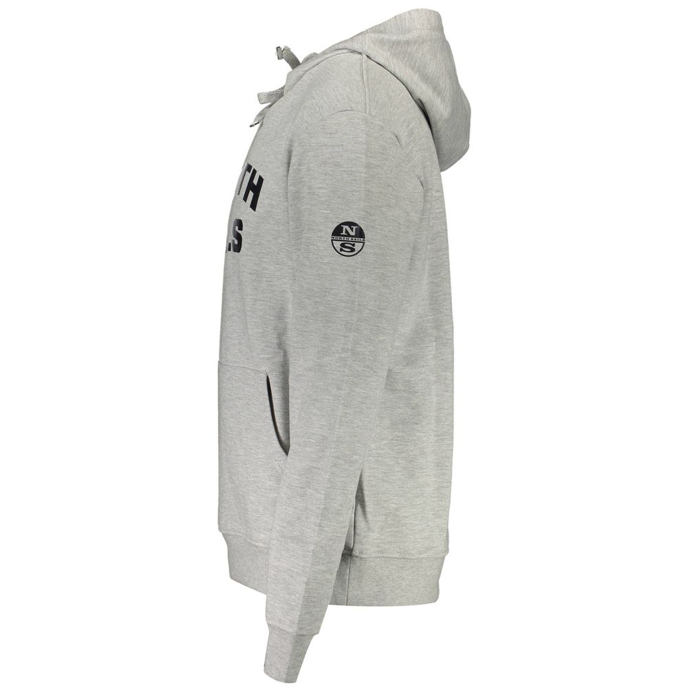 North Sails Grigio Sweatshirt en Coton pour Homme