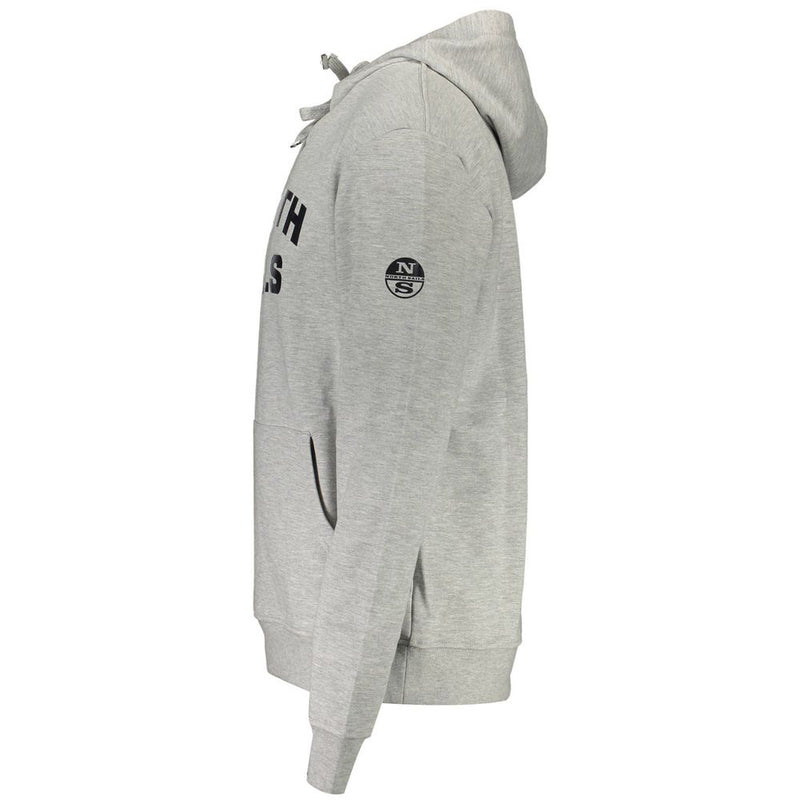 North Sails Grigio Cotton Men Sweatshirt