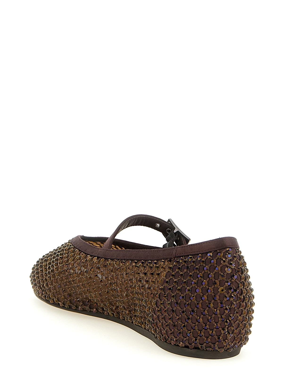 LE SILLA Ballerines en polyamide marron