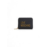Portefeuille en polyéthylène noir Love Moschino