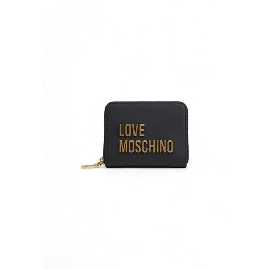 Portefeuille en polyéthylène noir Love Moschino
