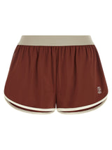 Shorts Bermudes Brunello Cucinelli en Polyamide Bordeaux