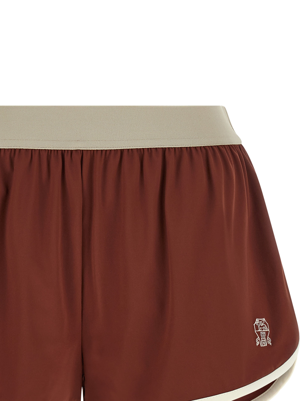 Shorts Bermudes Brunello Cucinelli en Polyamide Bordeaux