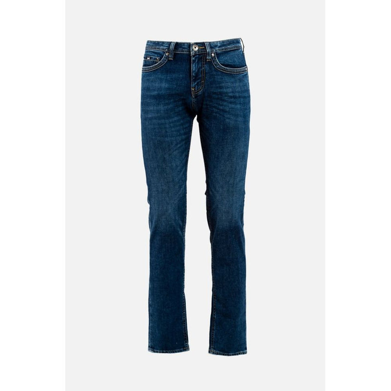Jean Droit en Coton Bleu Gas