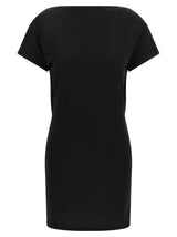 Jacquemus La Robe Mistral Black Viscose Short Dress