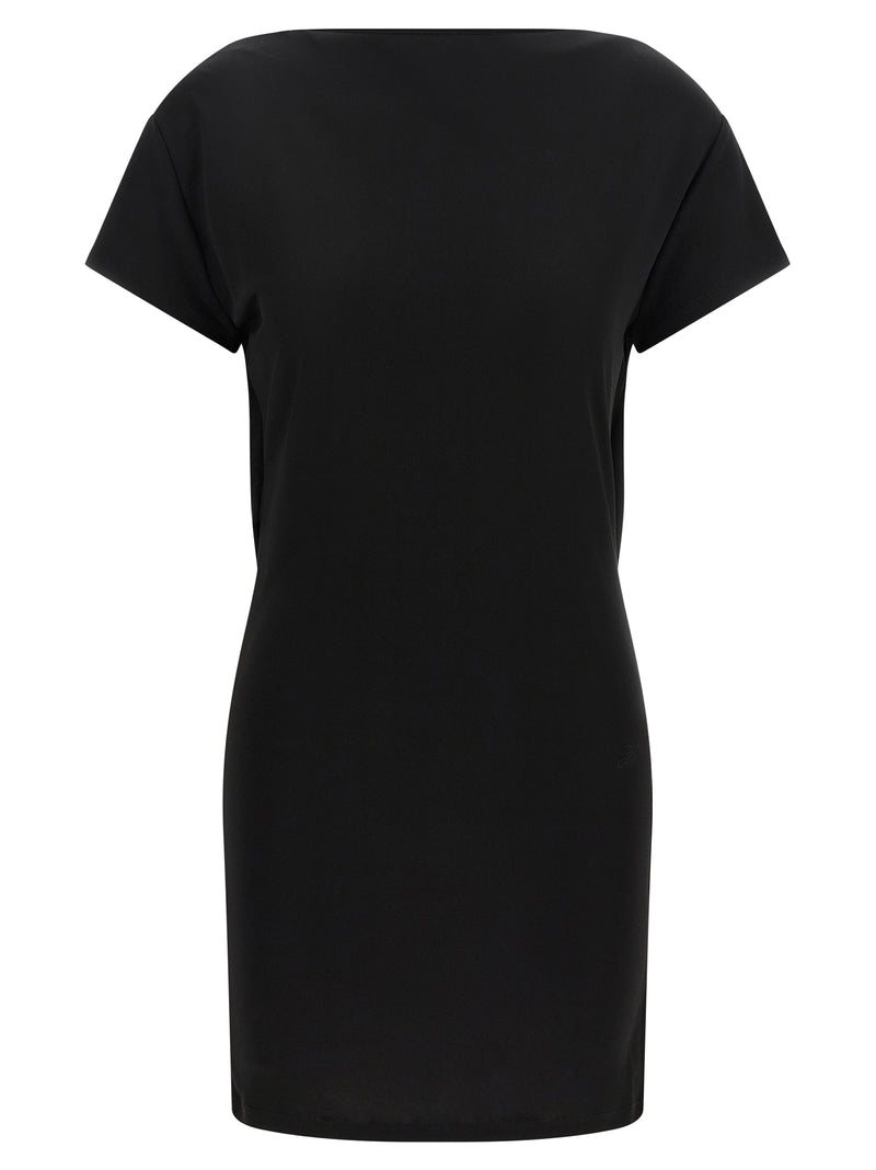 Jacquemus Black Viscose 'La Robe Mistral' Short Dress