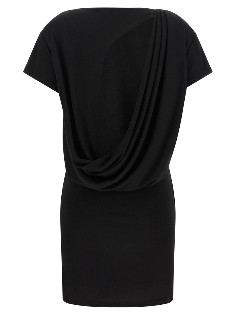 Jacquemus Black Viscose 'La Robe Mistral' Short Dress