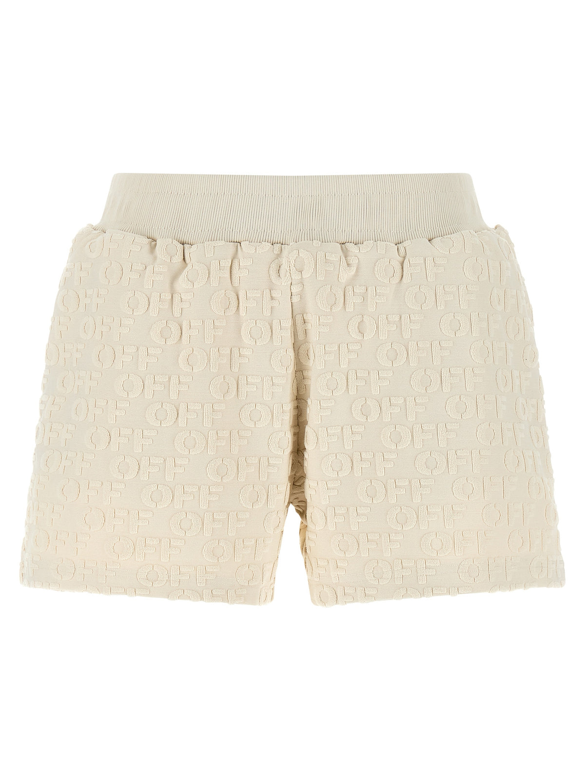 Shorts bermudas en coton beige Off-White