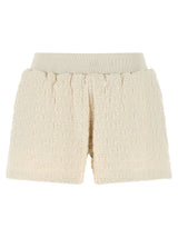 Shorts bermudas en coton beige Off-White
